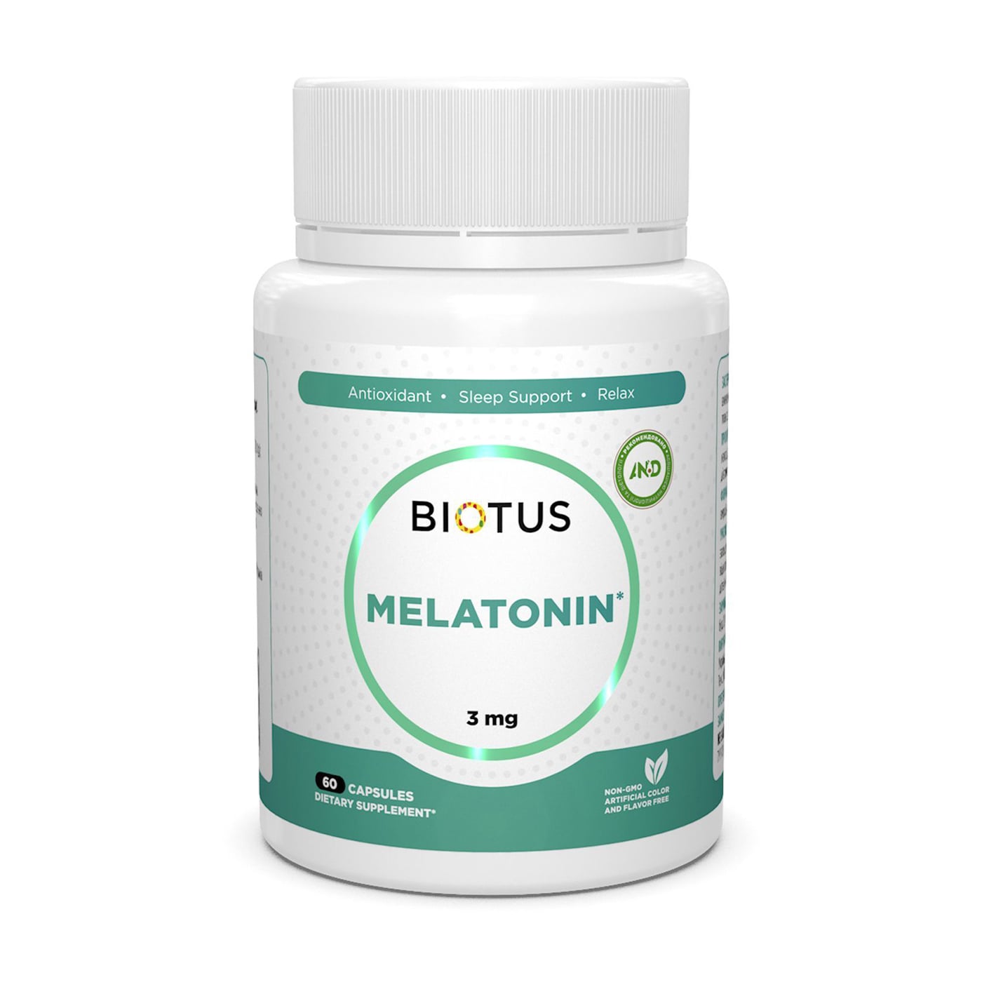 Мелатонін Biotus Melatonin, 3 мг, 60 капсул